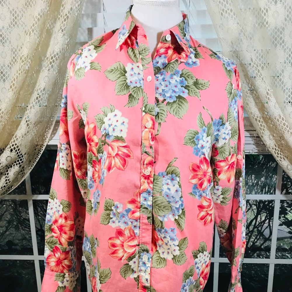 Jones New York Signature Floral Button Down